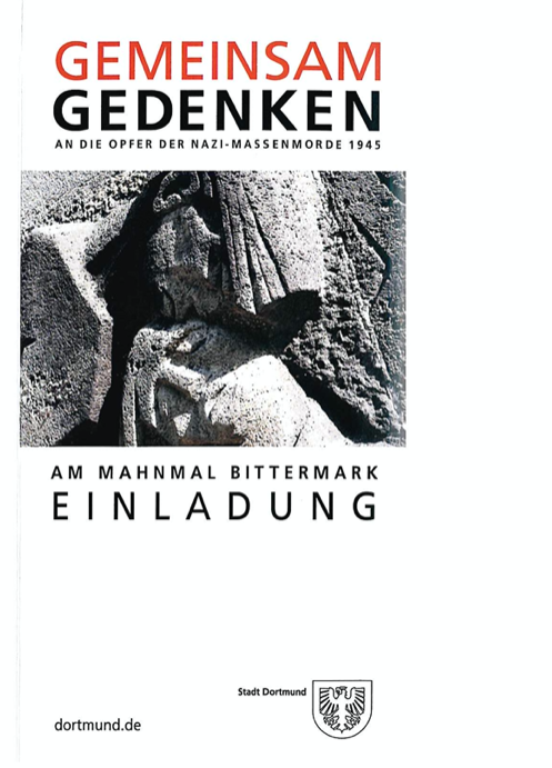 Gedenken In Der Bittermark Am Karfreitag, 7. April 2023, 15.00 Uhr